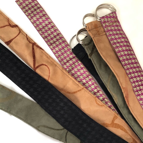 Set of 4 Fabric Printed Belts - Picture 2 of 4